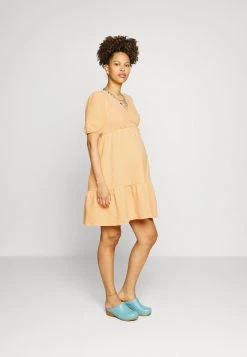 MAMALICIOUS MLASIA TESS DRESS - Robe De Jour - Apricot Cream