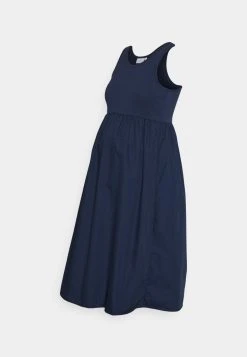 MAMALICIOUS MLMACY MIX DRESS - Robe En Jersey - Navy Blazer