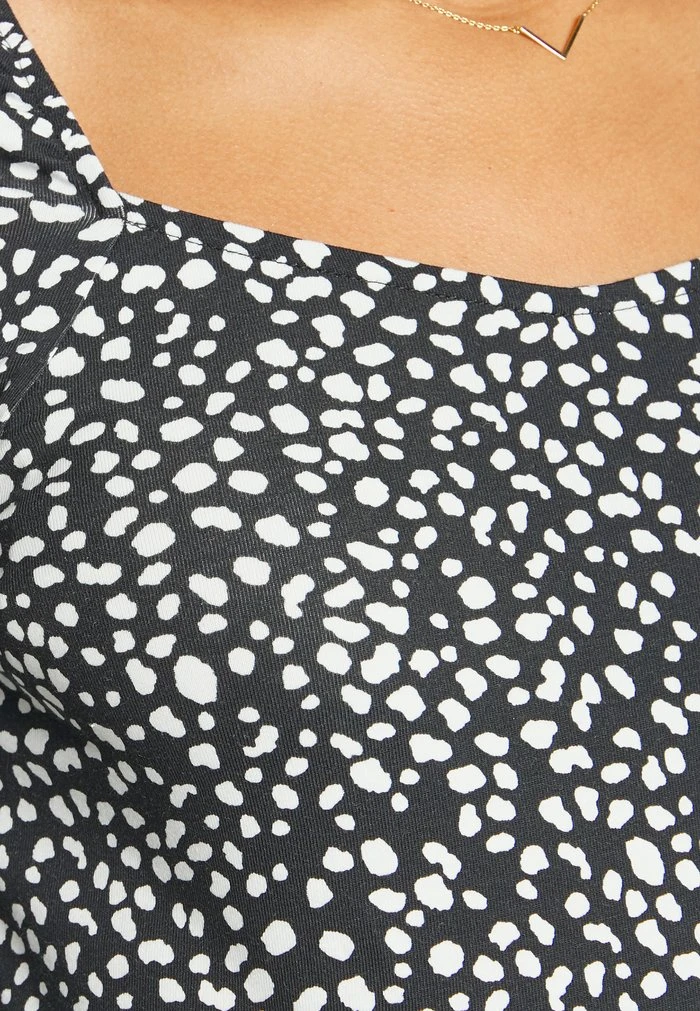 MAMALICIOUS MLTINE SQUARE DOT - T-shirt à Manches Longues - Black – Image 6