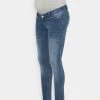 MAMALICIOUS MLMOSS SLIM - Jeans Skinny - Medium Blue Denim