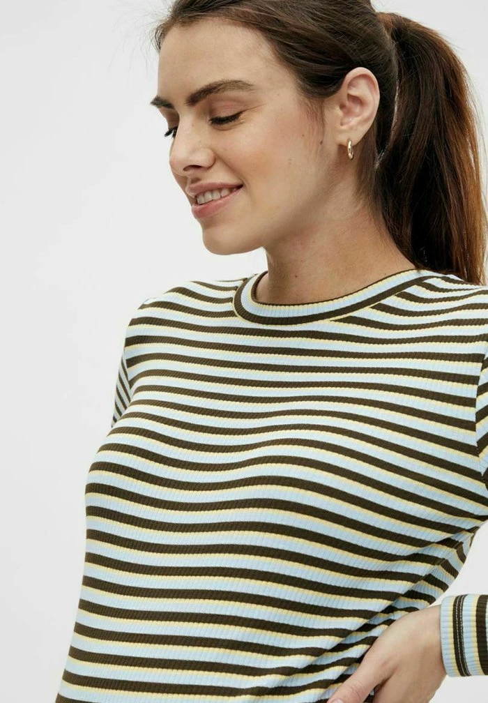 MAMALICIOUS MLNINA - T-shirt à Manches Longues - Placid Blue – Image 4