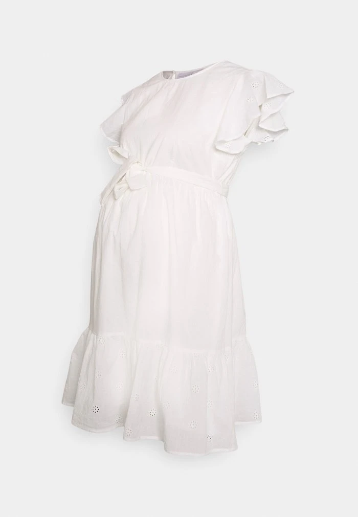 MAMALICIOUS MLLOVE CAP SLEEVE DRESS - Robe De Jour - Bright White