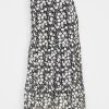 MAMALICIOUS MLLILA MIDI SKIRT - Jupe Trapèze - Black/flowers