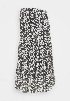 MAMALICIOUS MLLILA MIDI SKIRT - Jupe Trapèze - Black/flowers
