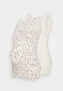 MAMALICIOUS MLFIA MIX TANK 2 PACK - Débardeur - Beige