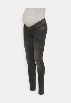 MAMALICIOUS MLCALIFORNIEN SLIM - Jeans Skinny - Dark Grey Denim
