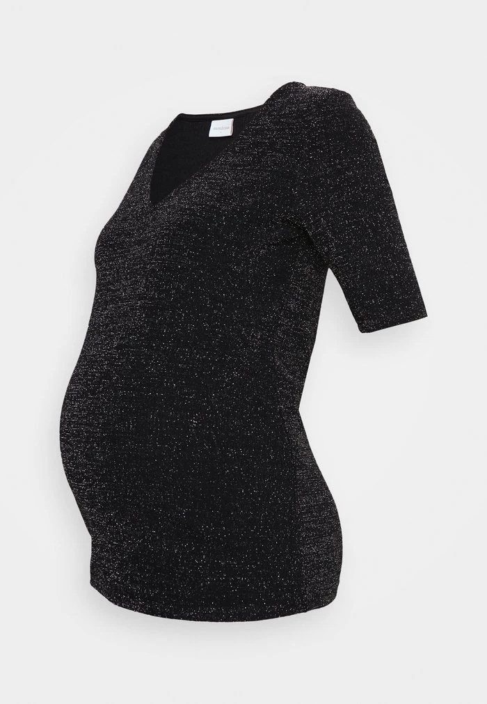 MAMALICIOUS MLGLITTERY - T-shirt Basique - Black – Image 5