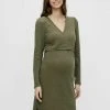 MAMALICIOUS IN - Robe En Jersey - Dusty Olive