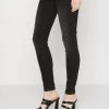 MAMALICIOUS MLUNO - Jean Slim - Black Denim