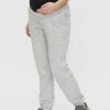 MAMALICIOUS Pantalon De Survêtement - Light Grey Melange