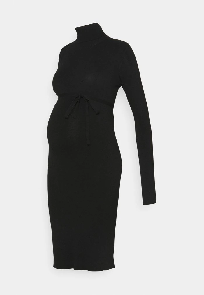 MAMALICIOUS MLJACINA ROLLNECK DRESS - Robe Pull - Black – Image 4