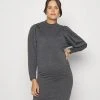 MAMALICIOUS MLTAMIA DRESS - Robe Pull - Medium Grey Melange