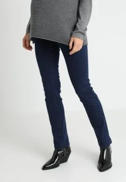 MAMALICIOUS MLLOLA - Jean Droit - Dark Blue Denim