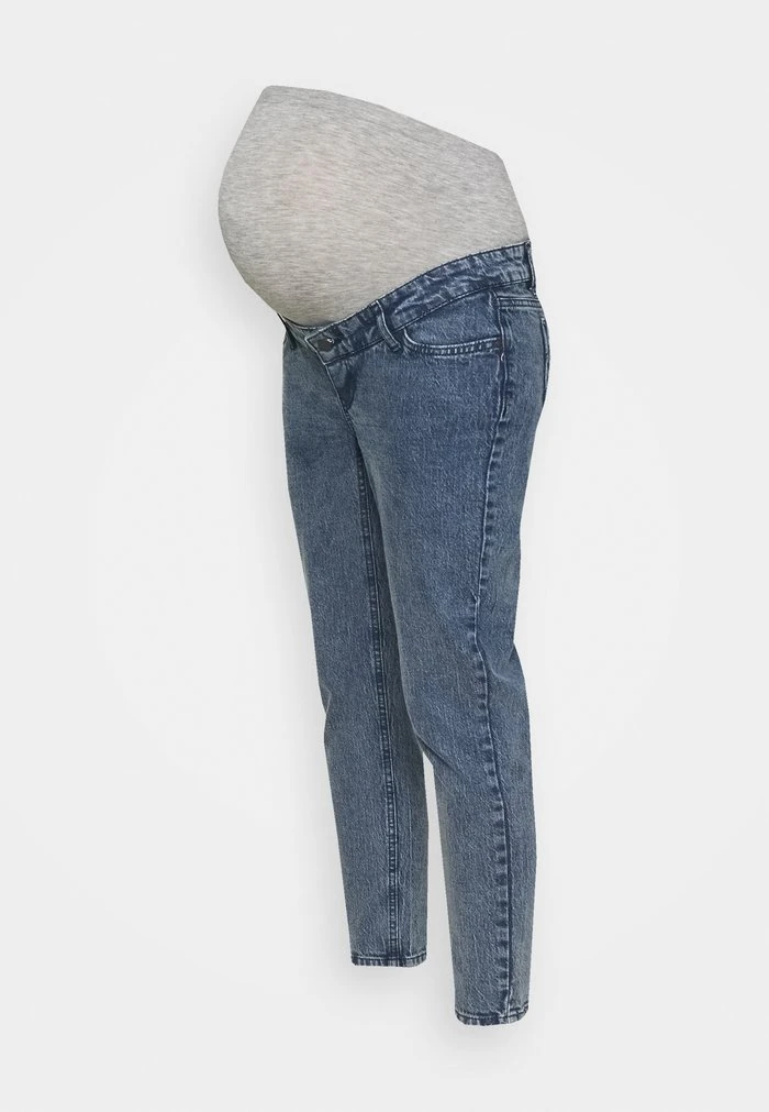MAMALICIOUS MLTOWN CROPPED - Jean Slim - Dark Blue Denim – Image 4