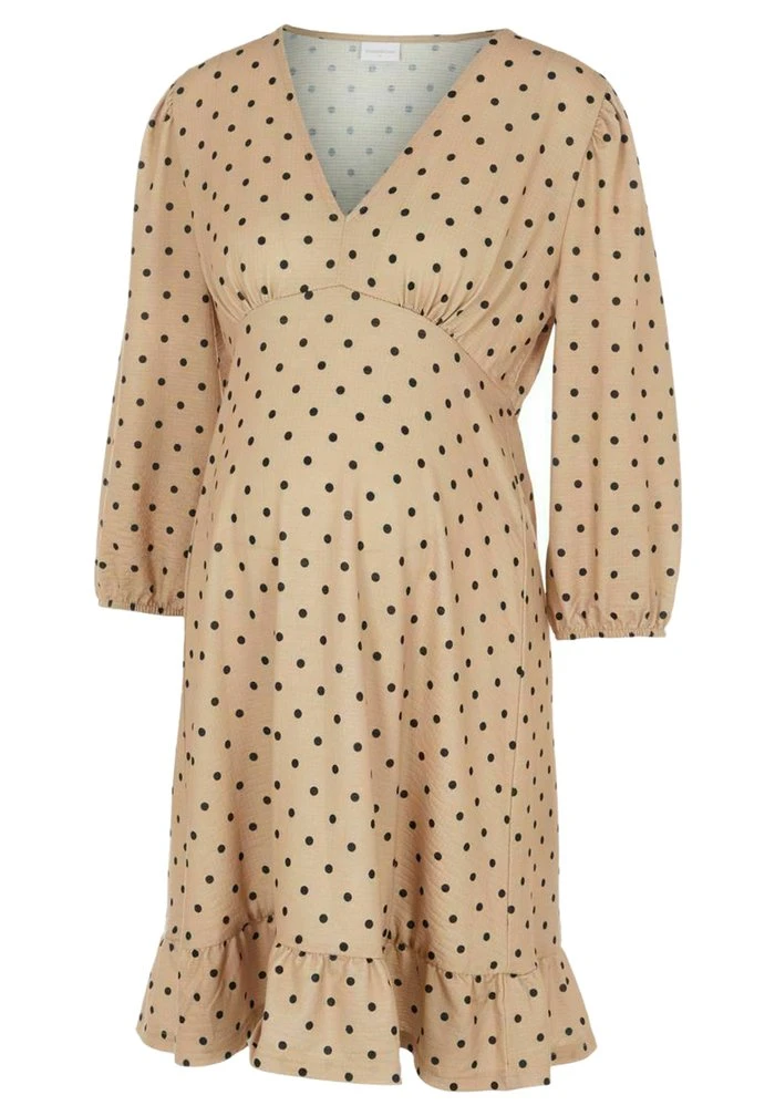 MAMALICIOUS Robe De Jour - Beige Mottled Beige – Image 7
