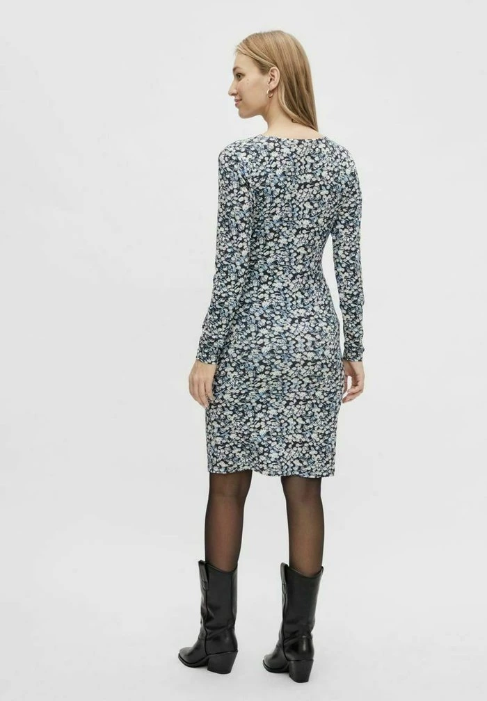 MAMALICIOUS MLCALLA - Robe De Jour - Dark Navy – Image 3