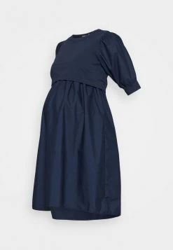 MAMALICIOUS MLCAROLINA JUNE DRESS - Robe En Jersey - Navy Blazer
