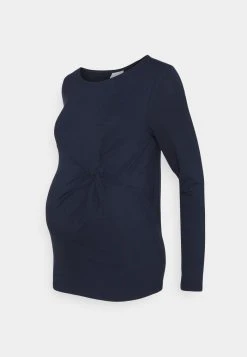 MAMALICIOUS MLKARELY TOP - T-shirt à Manches Longues - Navy Blazer