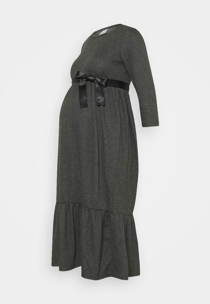 MAMALICIOUS MLMARGO 3/4 MIDI DRESS - Robe En Jersey - Dark Grey – Image 5