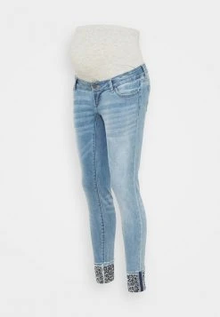 MAMALICIOUS MLMOSS SLIM - Jean Slim - Light Blue Denim