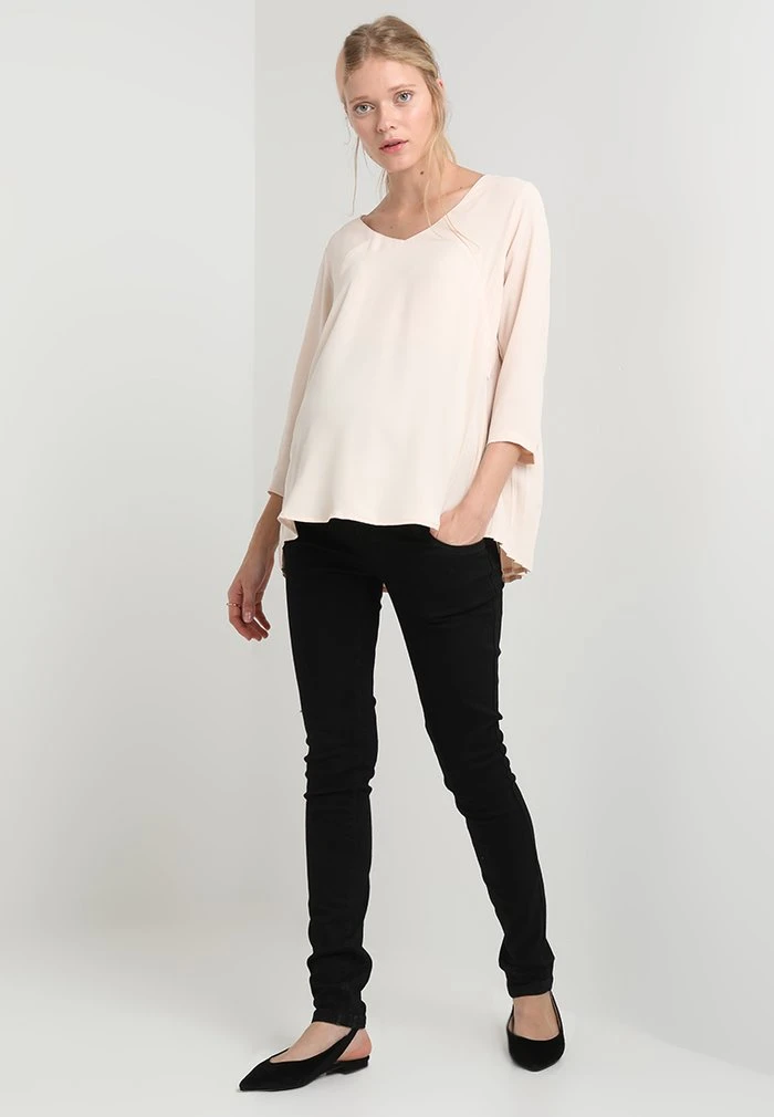 MAMALICIOUS MLLOLA - Jean Slim - Black Denim – Image 2