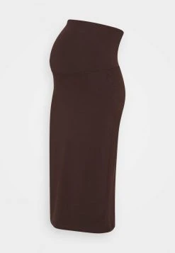 MAMALICIOUS MLSIA MIDI SKIRT - Jupe Crayon - Coffee Bean