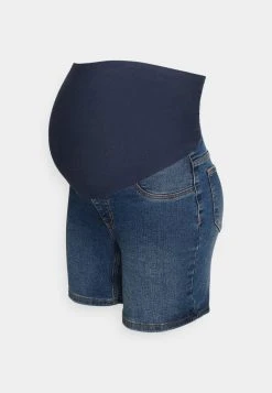 MAMALICIOUS MLAMY SKINNY - Short En Jean - Medium Blue Denim