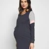 MAMALICIOUS MLMENA DRESS - Robe De Jour - Navy Blazer