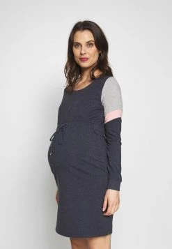 MAMALICIOUS MLMENA DRESS - Robe De Jour - Navy Blazer