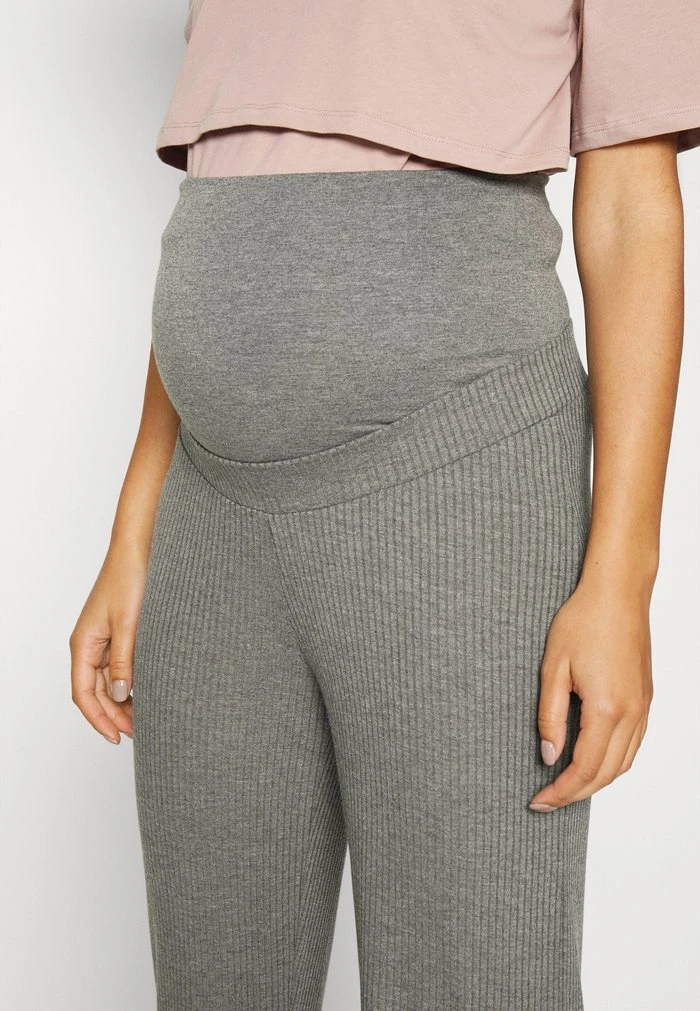 MAMALICIOUS MLGINNIE RELAXED - Pantalon Classique - Beluga Melange – Image 4