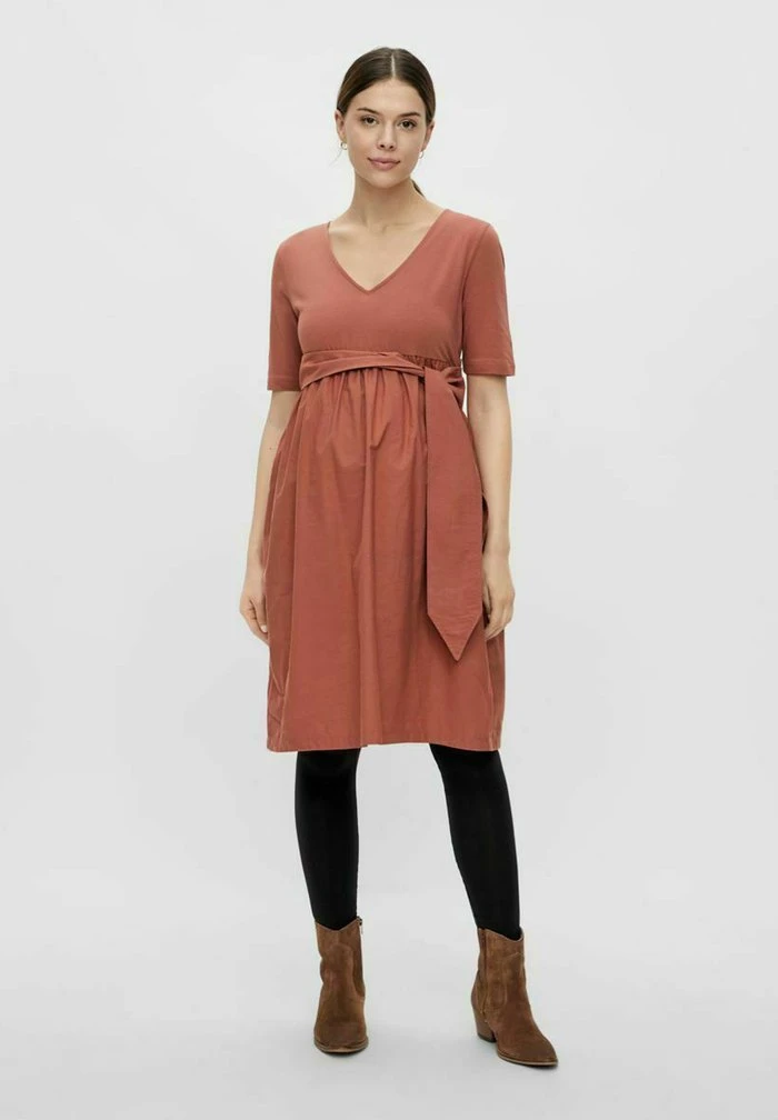 MAMALICIOUS Robe De Jour - Copper Brown – Image 2