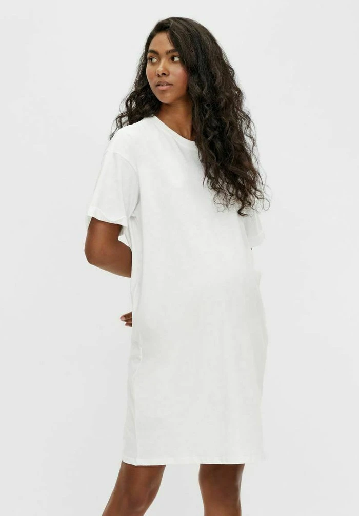 MAMALICIOUS Robe En Jersey - Bright White