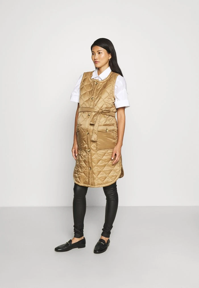 MAMALICIOUS MLFRILLE QUILTED WAIST COAT 2-IN-1 - Veste Sans Manches - Tigers Eye