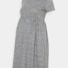 MAMALICIOUS MLCAILA DRESS - Robe Pull - Medium Grey Melange