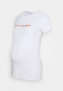 MAMALICIOUS MLROSELIE - T-shirt Imprimé - White