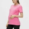 MAMALICIOUS MLLEVI - T-shirt Imprimé - Pink Cosmos