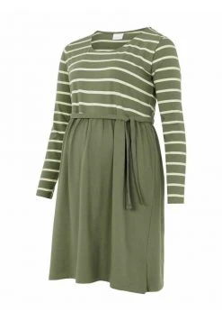 MAMALICIOUS MLMADELLEINE CURVE - Robe De Jour - Dusty Olive