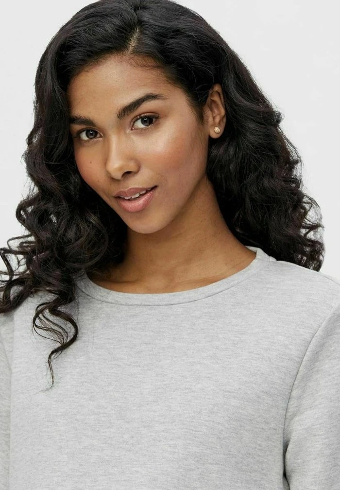 MAMALICIOUS PCMLIOLA - Sweatshirt - Light Grey Melange – Image 4