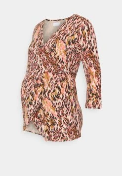 MAMALICIOUS NURSING - T-shirt à Manches Longues - Shell Pink/green