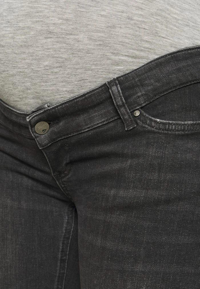 MAMALICIOUS MLSAVANNA ORGANIC - Jeans Skinny - Dark Grey Denim – Image 5