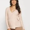 MAMALICIOUS MLDANA WRAP - Gilet - Pale Mauve/melange
