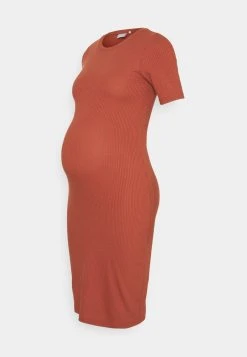 MAMALICIOUS MLELLEN BODYCON DRESS - Robe En Jersey - Copper Brown