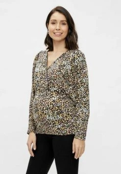 MAMALICIOUS T-shirt à Manches Longues - India Ink