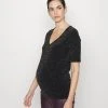 MAMALICIOUS MLGLITTERY - T-shirt Basique - Black