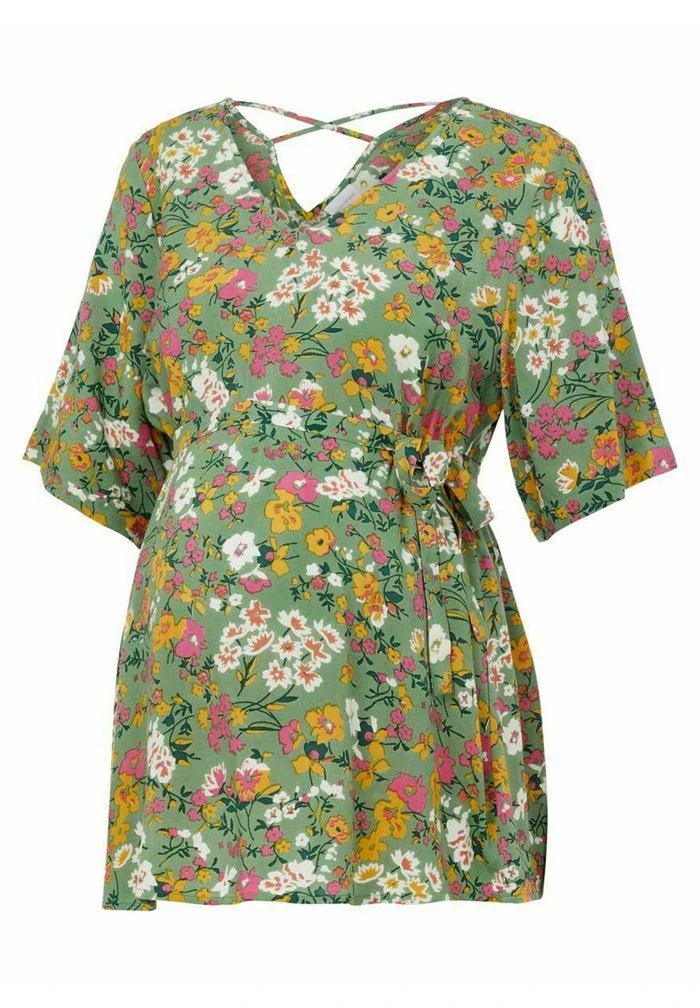 MAMALICIOUS UMSTANDS MLNEWLEVETTA - Blouse - Turf Green – Image 5