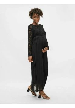 MAMALICIOUS Robe Longue - Black