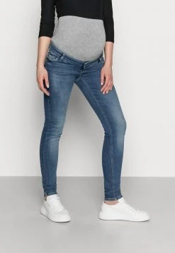 MAMALICIOUS MLSAVANNA DESTROY - Jean Slim - Medium Blue Denim