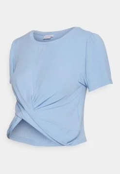 MAMALICIOUS MLGISELLE CROP - T-shirt Basique - Bel Air Blue
