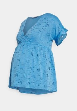 MAMALICIOUS MLDINNA TESS - T-shirt Imprimé - Azure Blue