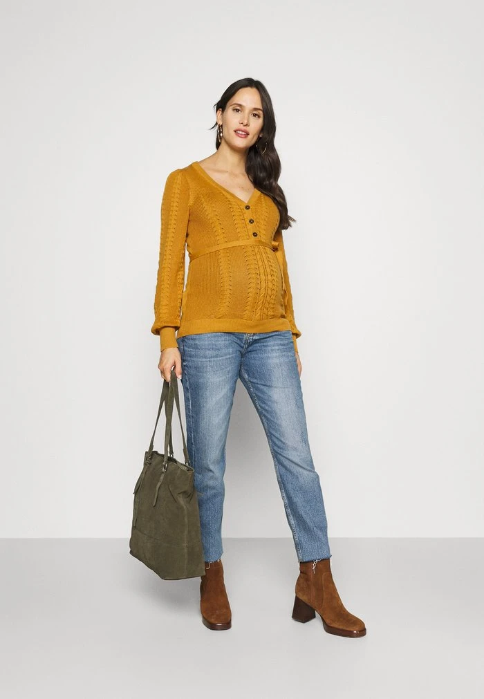 MAMALICIOUS MLOVA LIA - Pullover - Spruce Yellow – Image 2